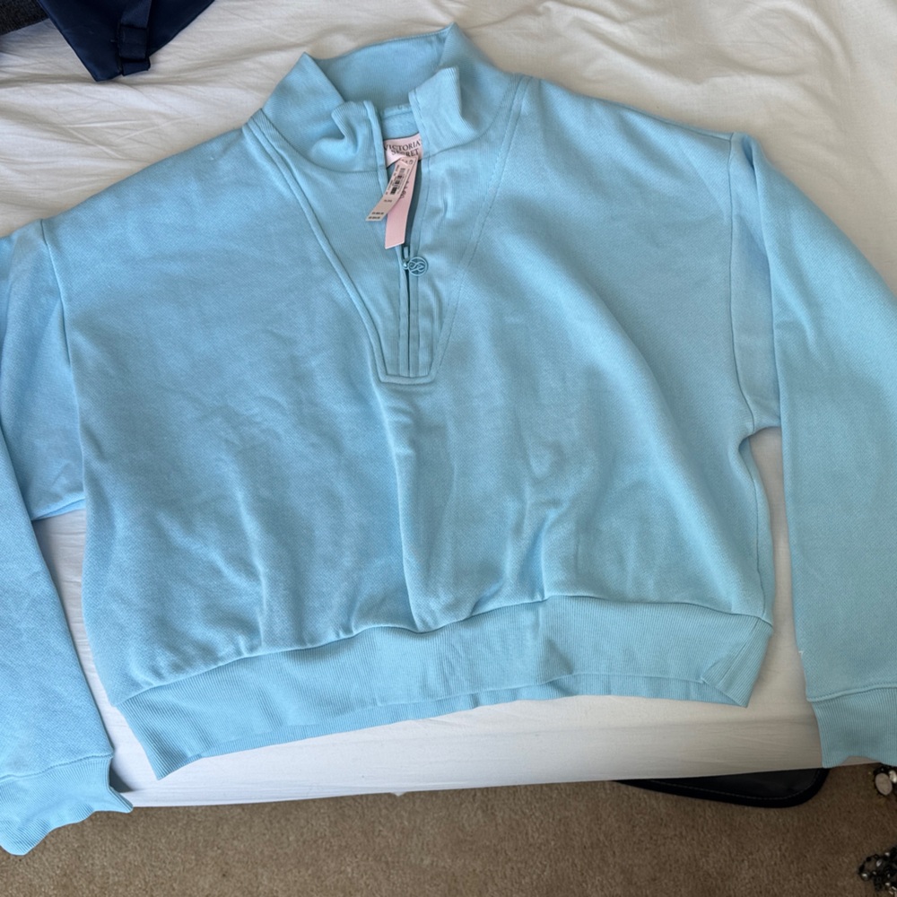 Victoria's Secret Aqua Zip-Up Top